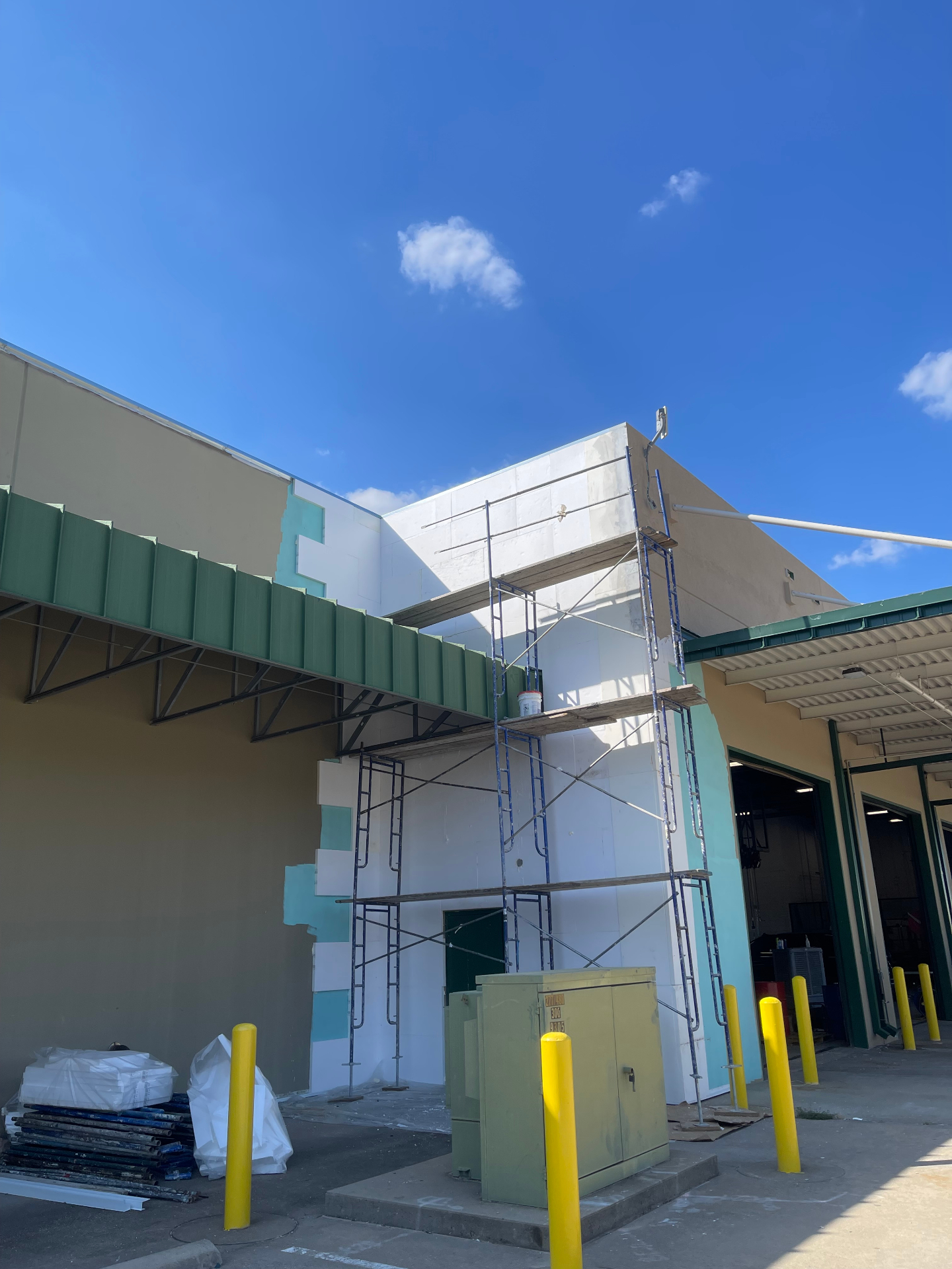 Commercial EIFS — Foam Board Stage