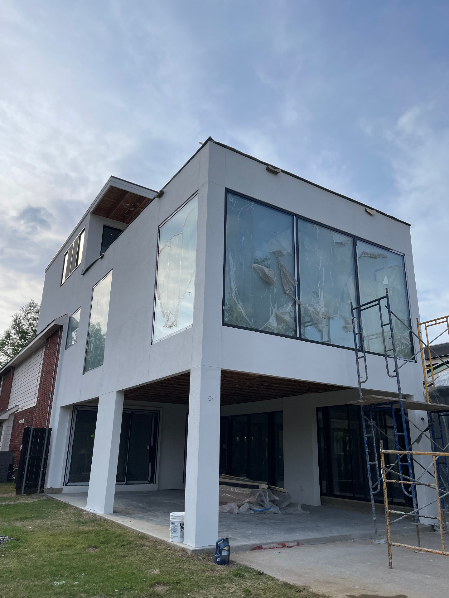 Modern Build — Finished Stucco